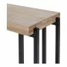 Moe's Home Collection Mila C Shape Side Table - Edge Closeup Top Angle - Moe's Home Collection Mila C Shape Side Table - Edge Closeup Top Angle