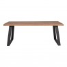 Moe's Home Collection Mila Live Edge Rectangular Dining Table - Front Angle