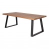 Moe's Home Collection Mila Live Edge Rectangular Dining Table - Front Side Angle