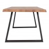 Moe's Home Collection Mila Live Edge Rectangular Dining Table - Side Angle
