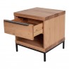 Moe's Home Collection Montego One Drawer Nightstand - Front Side Opened Angle