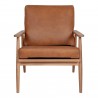 Moe's Home Collection Harper Leather Lounge Chair Tan - Front Angle