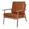 Moe's Home Collection Harper Leather Lounge Chair Tan - Front Side Angle