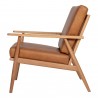 Moe's Home Collection Harper Leather Lounge Chair Tan - Side Angle