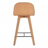 Moe's Home Collection Napoli Leather Counter Stool in Tan - Back Angle