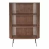 Moe's Home Collection Henrich Bookshelf Natural Oil - Front Angle - Moe's Home Collection Henrich Bookshelf Natural Oil - Front Angle
