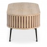 Moe's Home Collection Henrich Coffee Table in White Oil - Side Angle