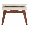 Moe's Home Collection Asta Ottoman - Sand - Base Angle