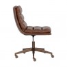 Sunpan Stinson Office Chair Bravo Cognac - Side Angle