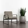 Sunpan Sterling Lounge Chair Missouri Stone Leather - Lifestyle - Sunpan Sterling Lounge Chair Missouri Stone Leather - Lifestyle