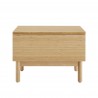 Greenington Monterey 1 Drawer Nightstand, Wheat - Front Angle