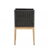 Sunpan Sorrento Dining Chair Regency Black - Back Angle