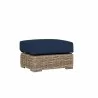 Havana Ottoman in Spectrum Indigo w/ Self Welt - Front Side Angle - Havana Ottoman in Spectrum Indigo w/ Self Welt - Front Side Angle