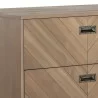 Sunpan Greyson Dresser in Light Acacia - Closeup Top Angle - Sunpan Greyson Dresser in Light Acacia - Closeup Top Angle