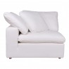 Moe's Home Collection Clay Corner Chair Performance in Fabric White - Side Angle