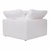 Moe's Home Collection Clay Corner Chair Performance in Fabric White - Back Angle - Moe's Home Collection Clay Corner Chair Performance in Fabric White - Back Angle