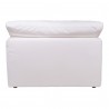 Moe's Home Collection Clay Slipper Chair Performance Fabric White - Back Angle