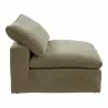 Moe's Home Collection Clay Slipper Chair, Desert Sage - Side Angle - Moe's Home Collection Clay Slipper Chair, Desert Sage - Side Angle