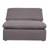 Moe's Home Collection Clay Slipper Chair, Light Grey - Front Angle