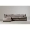 Moe's Home Collection Terra Condo Lounge Modular Sectional Performance in Fabric Light Grey - Lifestyle - Moe's Home Collection Terra Condo Lounge Modular Sectional Performance in Fabric Light Grey - Lifestyle
