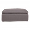 Moe's Home Collection Clay Ottoman - Light Grey