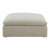 Moe's Home Collection Clay Ottoman Chair NeverFear Fabric Coastside Stand - Front Angle