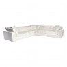 Moe's Home Collection Clay Classic Modular Sectional Performance in Fabric White - Front Angle
