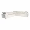 Moe's Home Collection Clay Classic Modular Sectional Performance in Fabric White - Front Angle - Moe's Home Collection Clay Classic Modular Sectional Performance in Fabric White - Front Angle