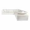 Moe's Home Collection Clay Classic Modular Sectional Performance in Fabric White -  Angle - Moe's Home Collection Clay Classic Modular Sectional Performance in Fabric White -  Angle