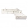 Moe's Home Collection Clay Dream Modular Sectional Performance in Fabric White - Front Side Angle