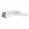 Moe's Home Collection Clay Dream Modular Sectional Performance in Fabric White - Front Angle