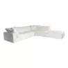 Moe's Home Collection Clay Dream Modular Sectional Performance in Fabric White - Front Angle - Moe's Home Collection Clay Dream Modular Sectional Performance in Fabric White - Front Angle
