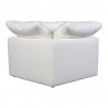 Moe's Home Collection Terra Condo Corner Chair Performance in Fabric White - Back Angle