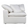 Moe's Home Collection Terra Condo Corner Chair Performance in Fabric White - Side Angle