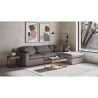 Moe's Home Collection Terra Condo Corner Chair Performance in Fabric Light Grey - Lifestyle