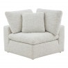 Moe's Home Collection Terra Condo Corner Chair Neverfear Fabric Coastside Sand - Front Angle