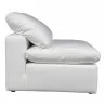 Moe's Home Collection Terra Condo Slipper Chair Performance in Fabric White - Side Angle - Moe's Home Collection Terra Condo Slipper Chair Performance in Fabric White - Side Angle