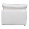 Moe's Home Collection Terra Condo Slipper Chair Performance in Fabric White - Back Angle