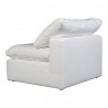 Moe's Home Collection Terra Condo Slipper Chair Performance in Fabric White - Back Side Angle