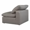 Moe's Home Collection Terra Condo Slipper Chair Performance in Fabric Light Grey - Back Side Angle - Moe's Home Collection Terra Condo Slipper Chair Performance in Fabric Light Grey - Back Side Angle