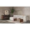 Moe's Home Collection Terra Condo Ottoman Performance in Fabric White - Lifestyle