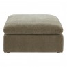 Moe's Home Collection Terra Ottoman, Desert Sage - Front Angle