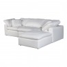 Moe's Home Collection Terra Condo Lounge Modular Sectional Performance in Fabric White - Angle