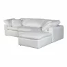 Moe's Home Collection Terra Condo Lounge Modular Sectional Performance in Fabric White - Angle - Moe's Home Collection Terra Condo Lounge Modular Sectional Performance in Fabric White - Angle