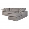 Moe's Home Collection Terra Condo Lounge Modular Sectional Performance in Fabric Light Grey - Angle