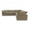 Moe's Home Collection Terra Classic L-Shaped Modular Sectional Desert, Sage - Side Angle