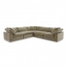 Moe's Home Collection Terra Classic L-Shaped Modular Sectional Desert, Sage - Front Angle