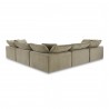 Moe's Home Collection Terra Classic L-Shaped Modular Sectional Desert, Sage - View