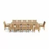 Anderson Teak Valencia 117" Double Ext. Table with 2 pcs Sahara dining Armchair and 10 pcs dining Chair 3 - Anderson Teak Valencia 117" Double Ext. Table with 2 pcs Sahara dining Armchair and 10 pcs dining Chair 3