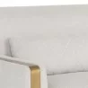 Sunpan Lean Sofa - Belfast Oatmeal - Closeup Top Angle - Sunpan Lean Sofa - Belfast Oatmeal - Closeup Top Angle